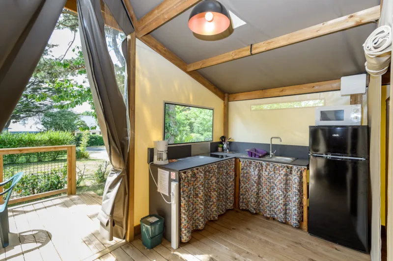 Cabane D'uther Confort 27M² (2 Chambres) + Terrasse Semi-Couverte