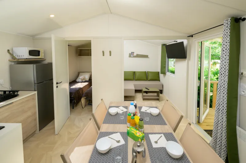 Mobil-Home Yvain Confort 27M² (2 Chambres) + Terrasse Couverte + Tv / Zone Piétonne