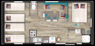 Large, comfortable mobile home, 2016