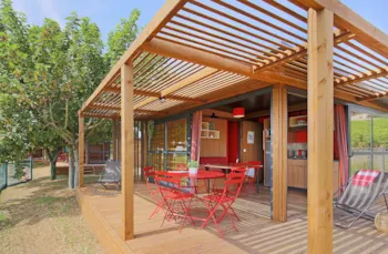 Mietunterkunft - Chalet Panoramisch Auf Pfählen - 2 Schlafzimmer - Camping LA FOUGERAIE
