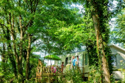 Location - Grand Mobil Home Tout Confort 2016 - Camping LA FOUGERAIE