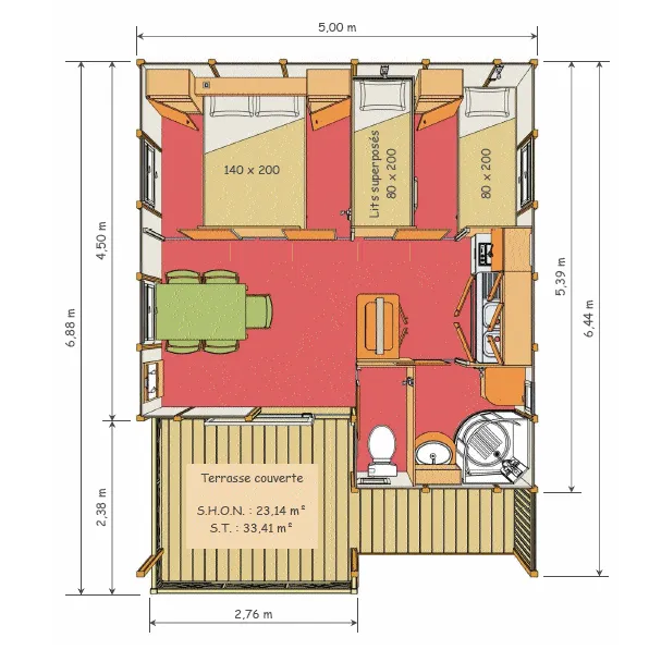Chalet Eco 5 Personnes