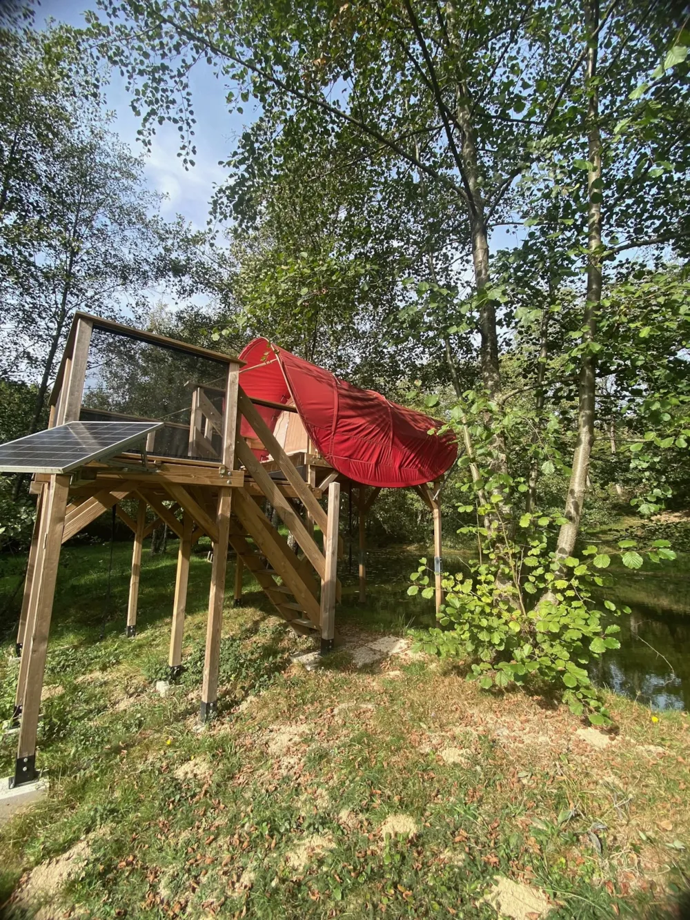 Mietunterkunft - Cocon Pilotis - Camping LA FOUGERAIE