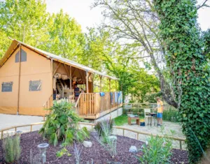  - Tent Ciela Nature Lodge  - 3 Bedrooms - Kitchen – Bathroom - Camping Le Pommier