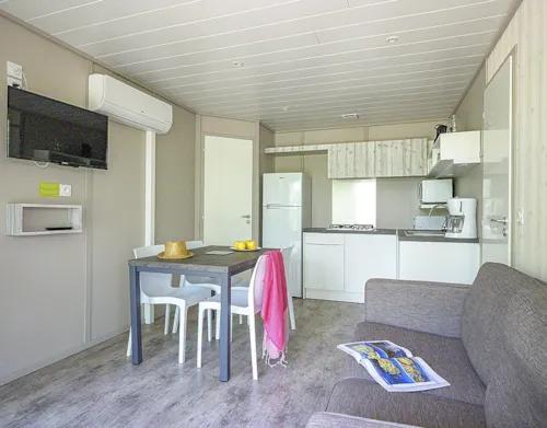 Location - Chalet Ciela Prestige - 2 Chambres Dont 1 Suite Parentale -  Draps, Serviettes Et Barbecue Inclus - image n°3 - Camping Le Pommier