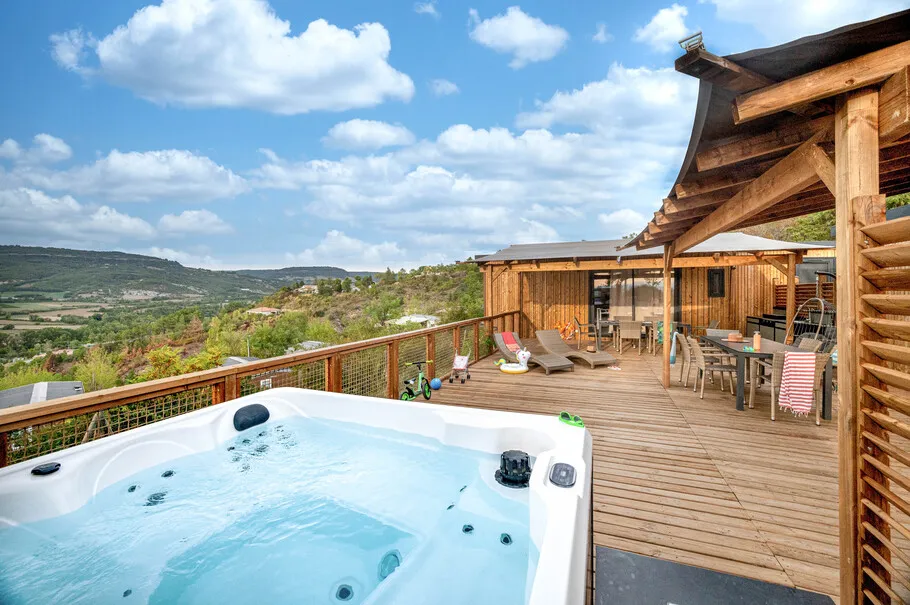 Location - Mobil Home Ciela Exception Tribu Spa - 2 Mobil Homes - 6 Chambres - Camping Le Pommier