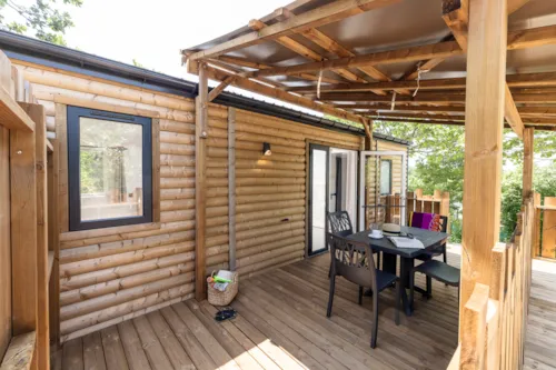 Location - Mobil Home Ciela Confort Pmr - 2 Chambres - image n°2 - Camping Le Pommier