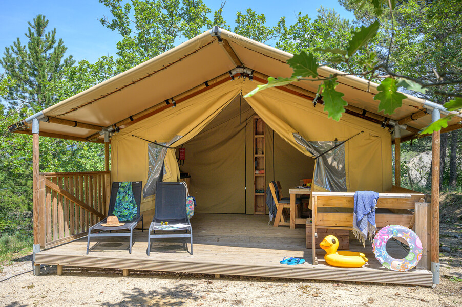 Location - Tente Ciela Nature - 2 Chambres ( Sans Sanitaire) - Ciela Village Camping Le Pommier
