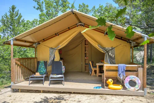 Location - Tente Ciela Nature - 2 Chambres (Sans Sanitaire) - image n°1 - Camping Le Pommier
