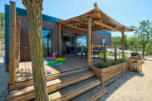 Location - Mobil Home Ciela Prestige - 3 Chambres Dont 1 Suite Parentale - Draps, Serviettes Et Barbecue Inclus - image n°1 - Camping Le Pommier