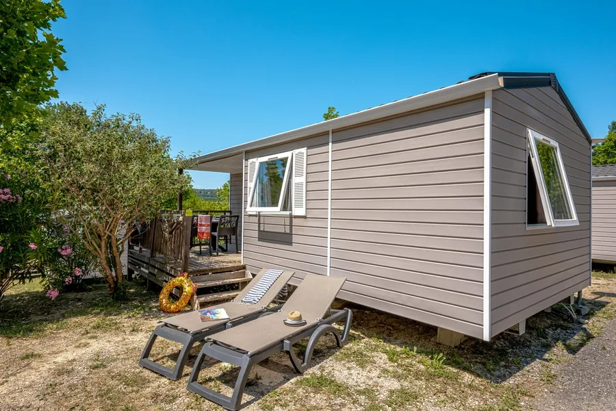 Mietunterkunft - Mobilheim Ciela Confort Compact - 2 Schlafzimmer - Camping Le Pommier