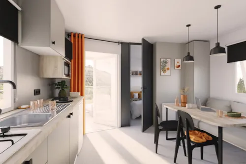 Accommodation - Mobile-Home Ciela Confort Compact - 2 Bedrooms - image n°4 - Camping Le Pommier