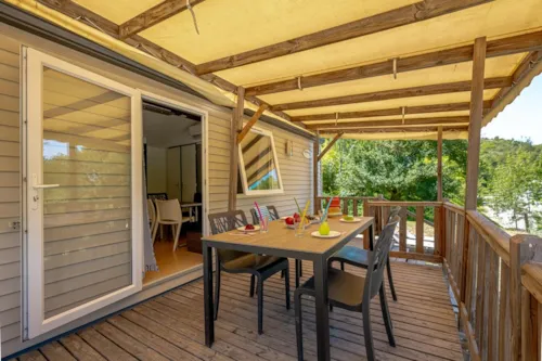 Mietunterkunft - Mobilheim Ciela Confort Compact – 2 Schlafzimmer (4 Erwachsene + 1 Kind) - image n°2 - Camping Le Pommier