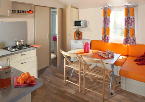 Mietunterkunft - Mobilheim Ciela Confort Compact – 2 Schlafzimmer (4 Erwachsene + 1 Kind) - image n°6 - Camping Le Pommier
