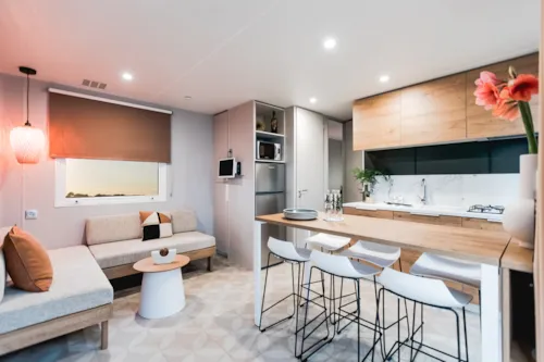 Location - Mobil Home Ciela Privilège - 3 Chambres - Lave-Vaisselle, Barbecue - image n°4 - Camping Le Pommier