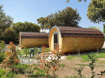 Mietunterkunft - Barrel House - Schalffass 4Pl - Ohne Sanitäranlagen - Camping des Favards