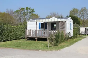 Mietunterkunft - Mobilheim Super Venus 23M² + Terras - Camping Le Grearn