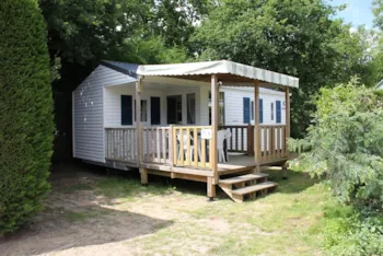 Mietunterkunft - Mobilheim 21M² + Terras - Camping Le Grearn