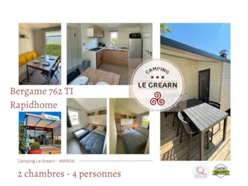 Mietunterkunft - Bergame 762 Ti - Camping Le Grearn