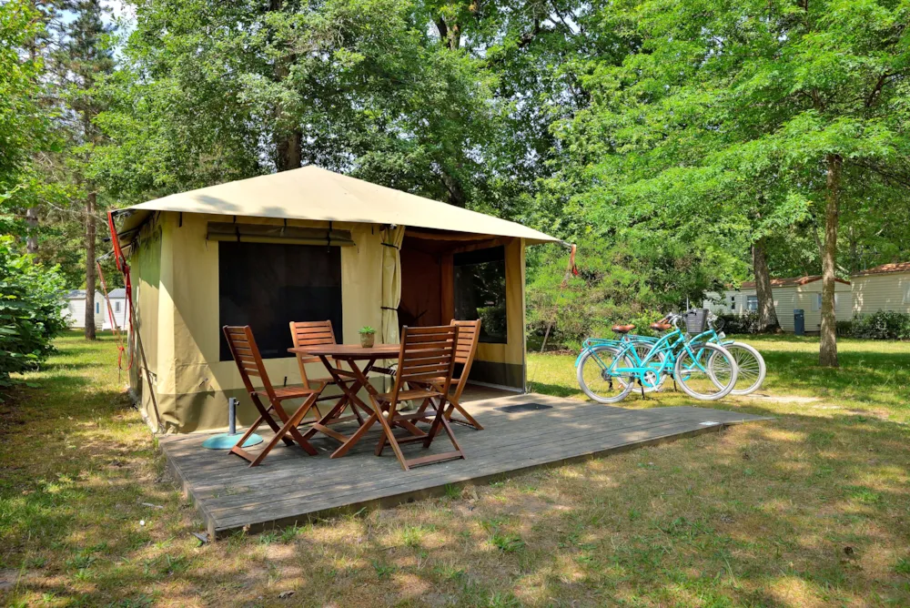 Location - Lodge Nature  - 2 Chambres-Sans Sanitaire - Camping Seasonova Etang de la Vallée