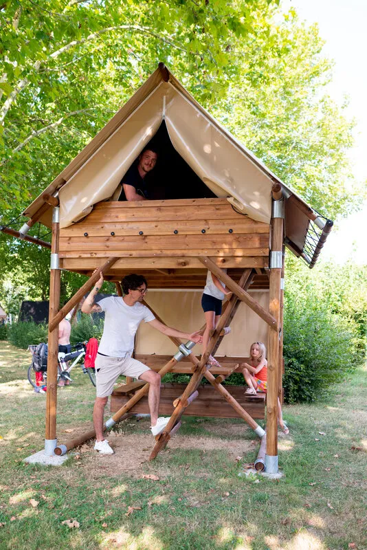 Huuraccommodatie(s) - Bivak Op Palen - Camping de Thoissey - Val de Saône