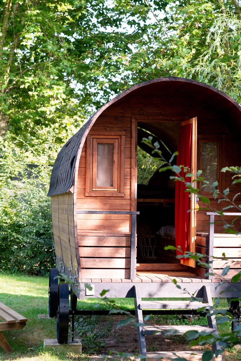 Huuraccommodatie(s) - Roulotte Western  (2 Volwassenen + 2 Kinderen) - Camping de Thoissey - Val de Saône
