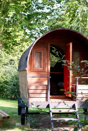 Mietunterkunft - Roulotte Western  (2 Erwachsene + 2 Kinder) - Camping de Thoissey - Val de Saône