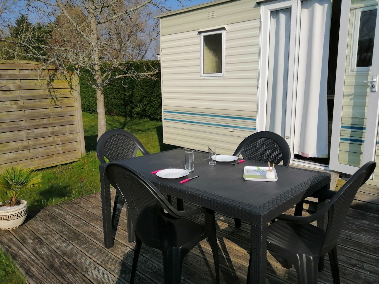 Location - Mobilhome 'Bambi' - Camping Le Moulin des Oies