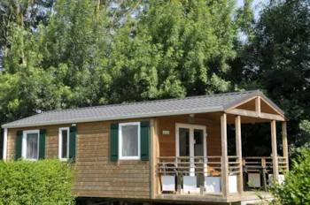 Mietunterkunft - Mobilheim Standard 2 Zimmer 25M² + Terrasse - Flower Camping du Port Caroline