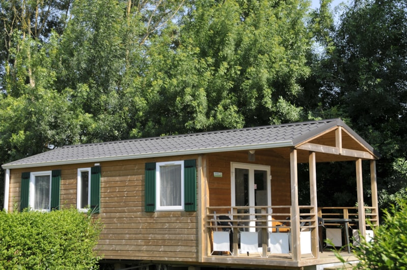 Stacaravan Standard 2 kamers 25m² + terras