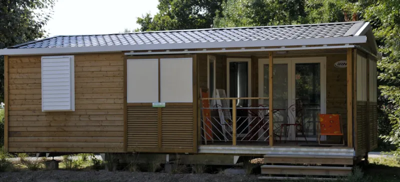 Mobil Home Premium 2 Chambres 27-32M² + Terrasse Semi-Couverte + Tv + Lv (Samedi)