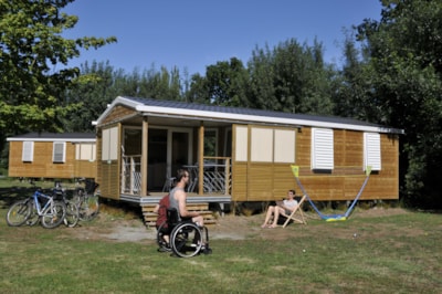 Mobile home Premium 3 bedrooms 38m² + terrace + dishwacher + TV