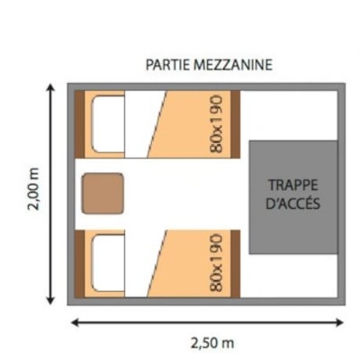 Bivouac Tent Standard 1 bedroom (without toilet blocks)