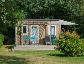 Mietunterkunft - Mobilheim Standard 1 Zimmer 18M² + Terrasse  + Tv - Flower Camping du Port Caroline