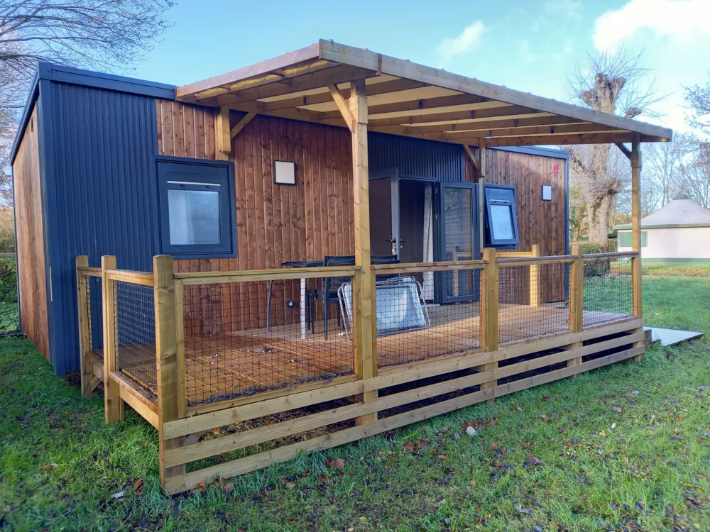 Mietunterkunft - New// Mobilheim Premium 2 Zimmer 32M² + 2 Badezimmer - Flower Camping du Port Caroline