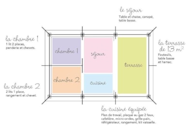 Freeflower Standard 28m² - 2 bedrooms + 8m² covered terrace - without bathroom — 6
