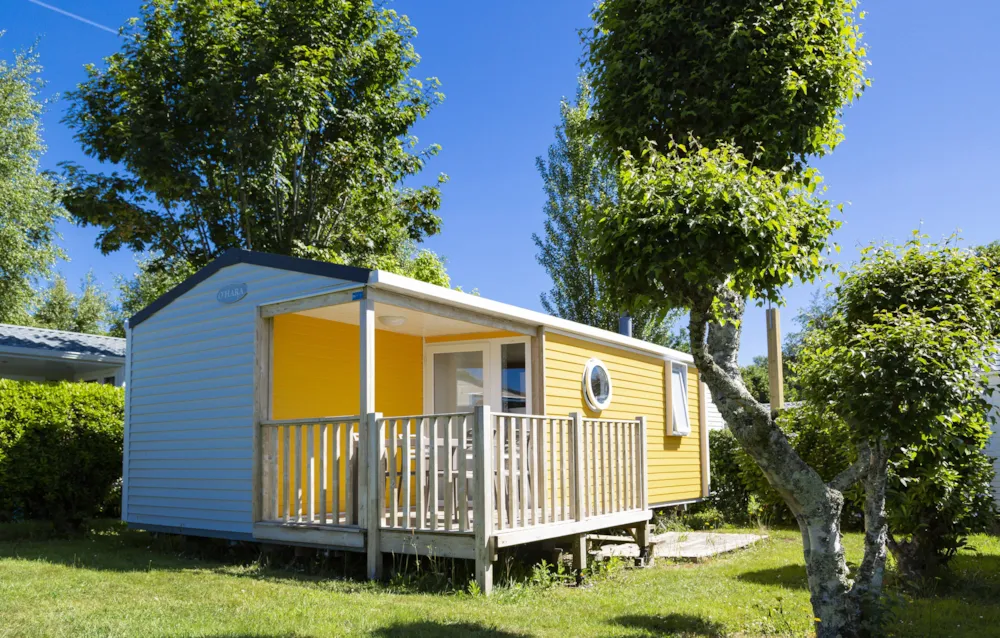 Mietunterkunft - Mobilheim Confort 28M² - 2 Schlafzimmer - Halboffene Terrasse - Tv - Flower Camping Le Kerleyou 