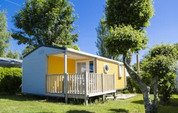 Mietunterkunft - Mobilheim Confort 28M² - 2 Schlafzimmer - Halboffene Terrasse - Tv - Flower Camping Le Kerleyou 