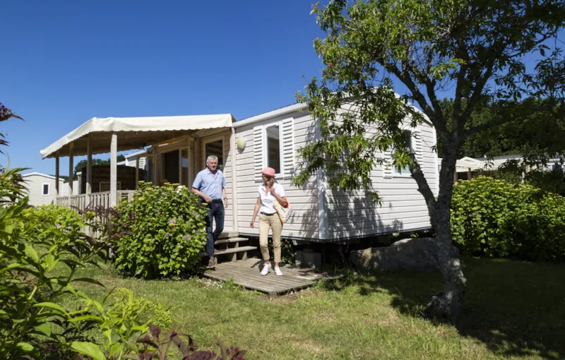 Mobil-Home Confort 31M² - 3 Chambres - Terrasse Couverte 18M² - Tv + Lave-Vaisselle