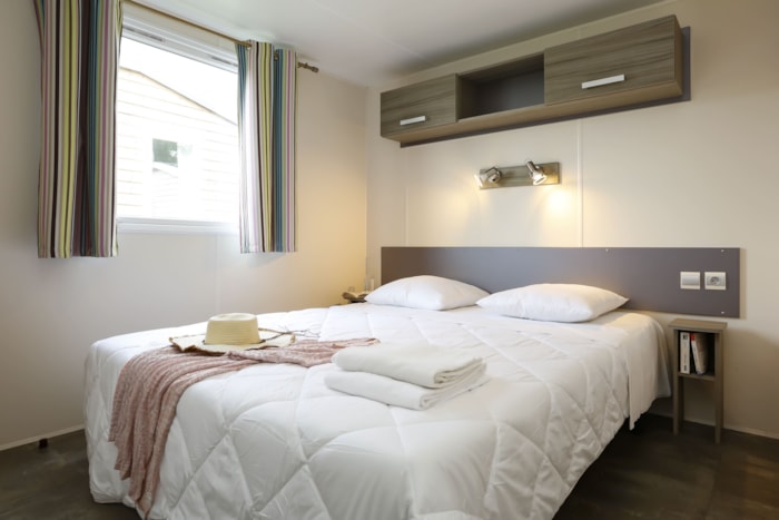 Mobil-Home Confort 28M² - 2 Chambres - Terrasse Semi-Couverte - Tv + Lave-Vaisselle