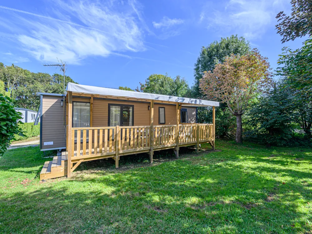 Mietunterkunft - Mobilheim Premium 40M² - 3 Schlafzimmer - Terrasse - Tv + Bettwäsche + Handtücher - Flower Camping Le Kerleyou 