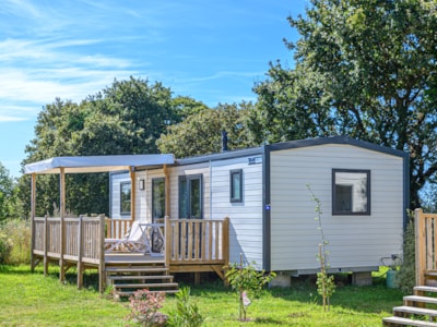 Mobile home Premium 32m² - 3 bedrooms - covered terrace - TV + sheets + towels — 1