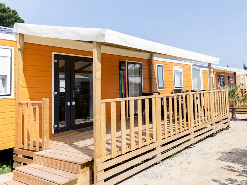 Mietunterkunft - Res Cottage Prestige 3 Zimmer - 2 Badezimmer - Camping Emeraude - Sea Green by Sunêlia