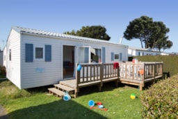 Huuraccommodatie(s) - Res Cottage Lowcost 2 Chambres - Sea Green - Camping Emeraude