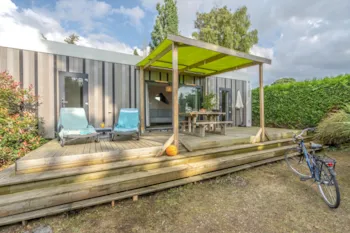 Mietunterkunft - Cottage Luxe 2 Zimmer - 2 Badezimmer - Camping Emeraude - Sea Green by Sunêlia