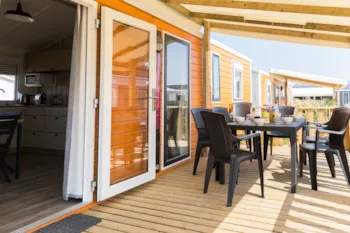 Accommodation - Cottage Prestige 3 Bedrooms - 2 Bathrooms - Camping Emeraude - Sea Green by Sunêlia