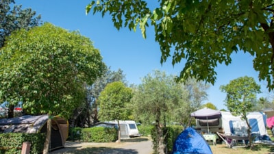 Pitch for tent, camper van or caravan