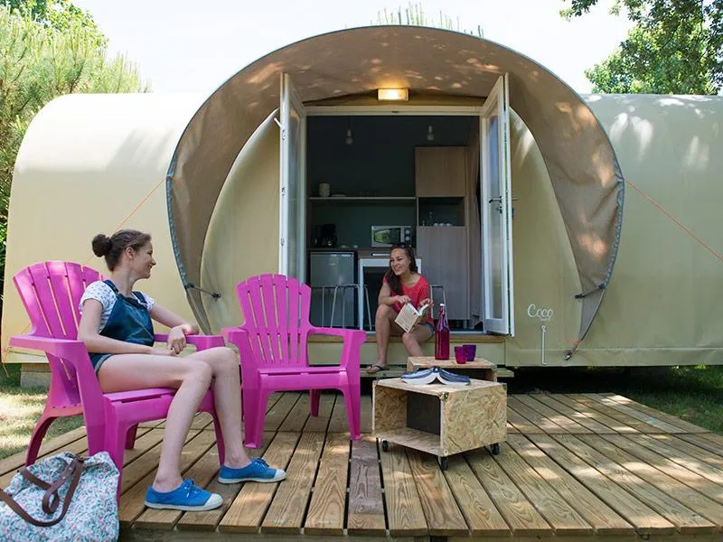 Accommodation - Coco Sweet 2 Bedrooms - Camping ERREKA - Sea Green by Sunêlia