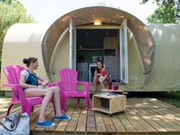 Huuraccommodatie(s) - Coco Sweet 2 Slaapkamers - Sea Green - Camping ERREKA