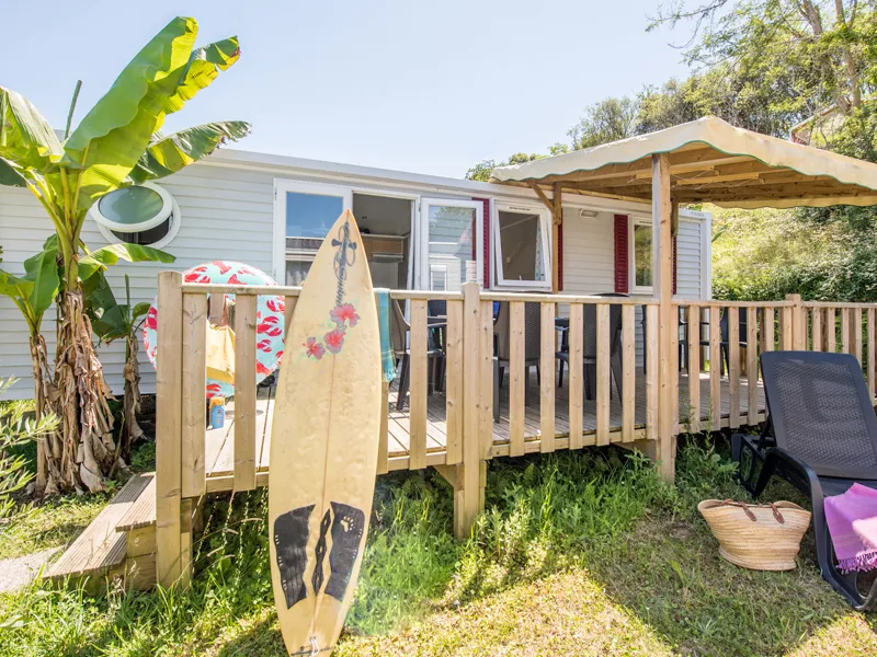 Accommodation - Cottage Confort 3 Bedrooms - Camping ERREKA - Sea Green by Sunêlia